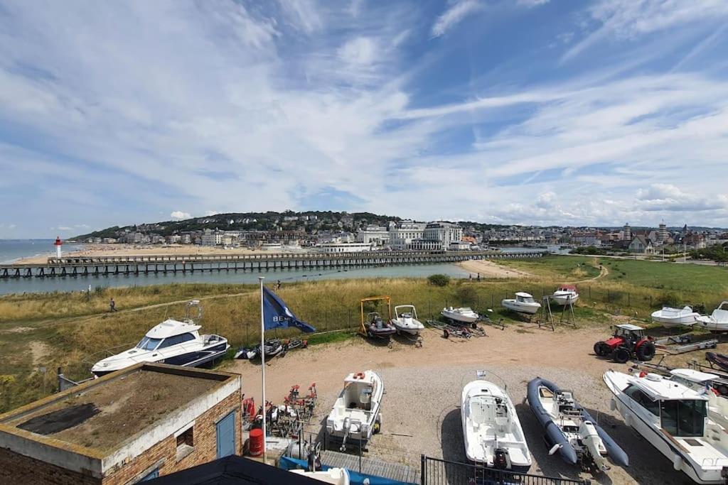 Le Cocooning-Studio Deauville Marina Avec Terrasse Vue Mer Et Plage Exterior foto
